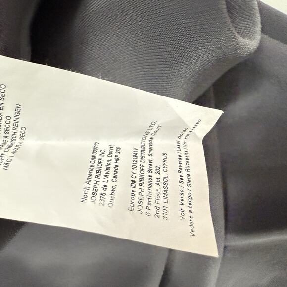 Joseph Ribkoff Pull on Pants Size 12 Gray Slinky Jersey Ponte Office Minimalist - Picture 6 of 10